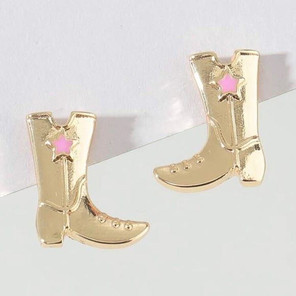 Cowgirl boots earrings - Picture 3 of 3